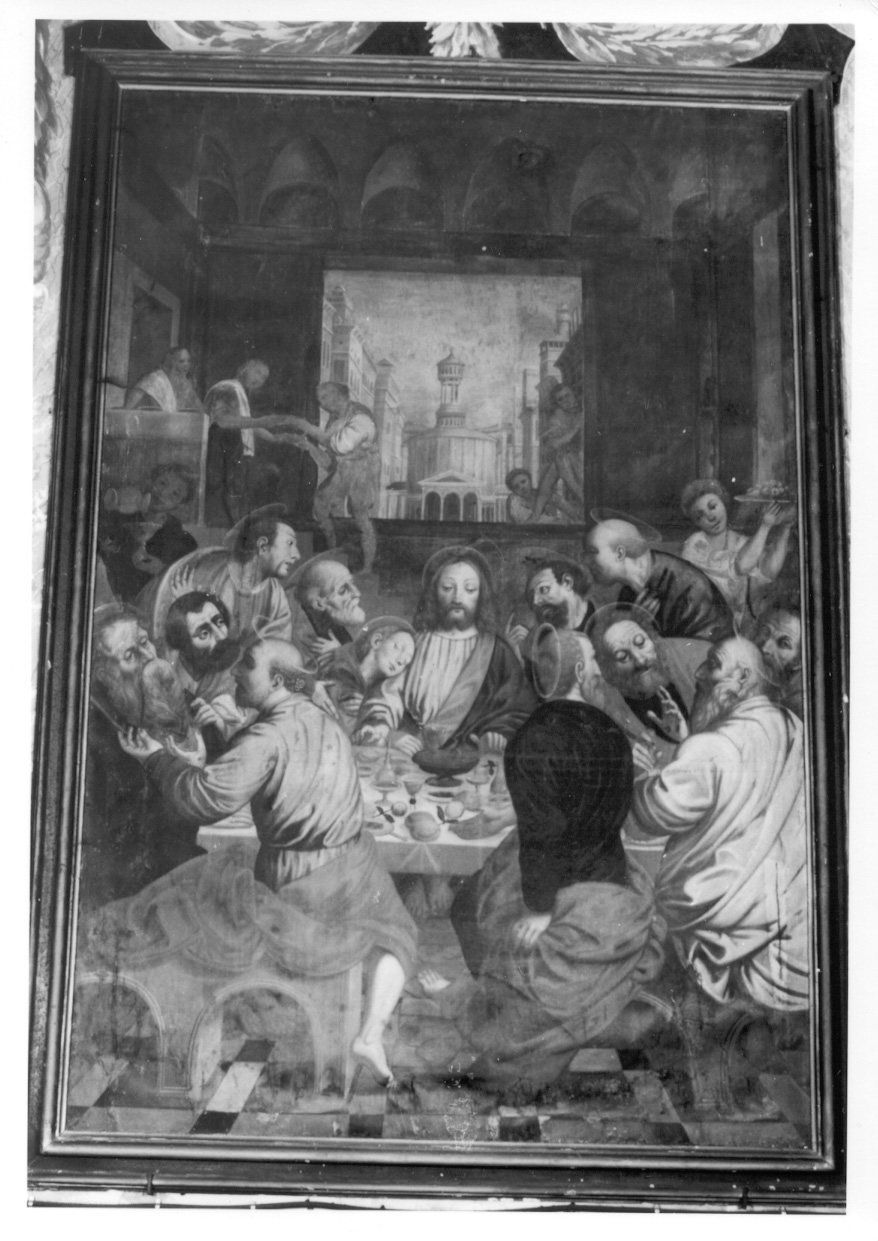 ultima cena (dipinto, opera isolata) - ambito novarese (seconda metà sec. XVII)