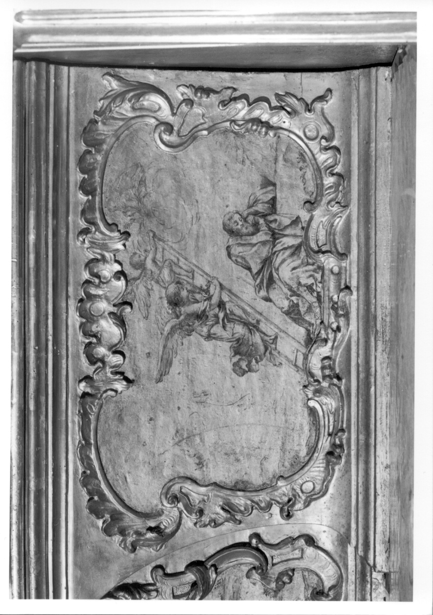 sogno di Giacobbe (formella, elemento d'insieme) di Orgiazzi Antonio il Vecchio (attribuito) (metà sec. XVIII)