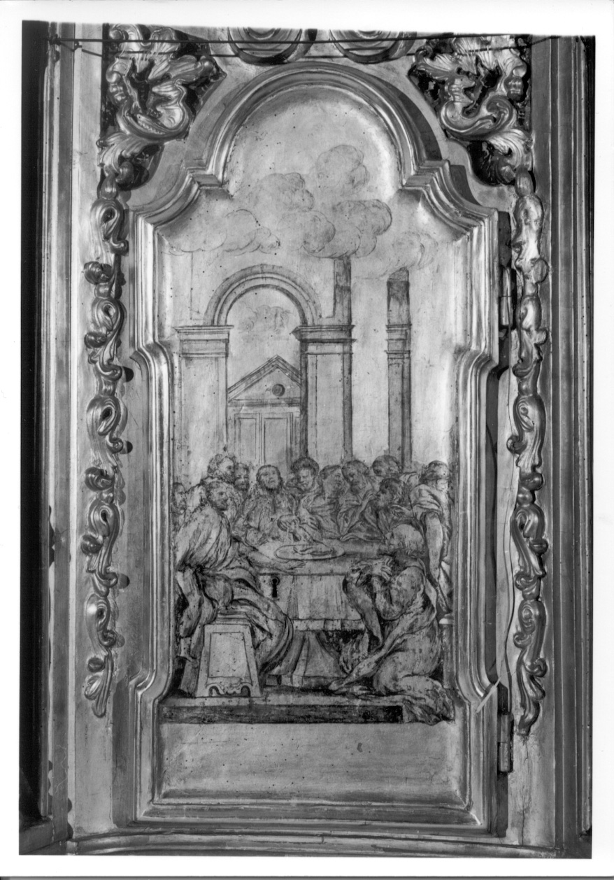 Ultima cena (sportello di tabernacolo, elemento d'insieme) di Orgiazzi Antonio il Vecchio (attribuito) (metà sec. XVIII)