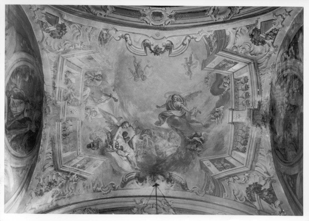 gloria di angeli (dipinto, complesso decorativo) di Orgiazzi Antonio il Vecchio (e aiuti) (terzo quarto sec. XVIII)