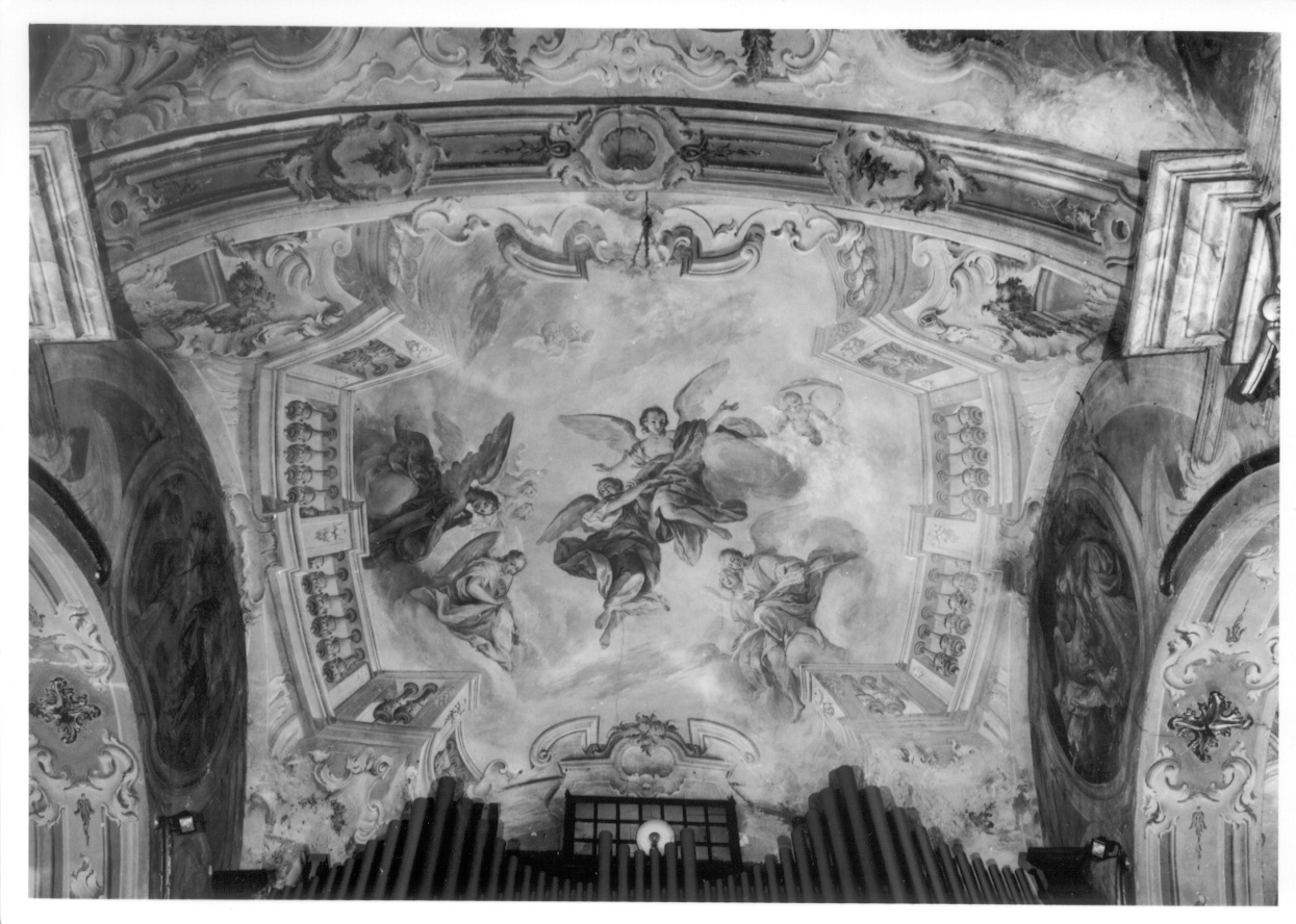gloria di angeli (dipinto, elemento d'insieme) di Orgiazzi Antonio il Vecchio (e aiuti) (terzo quarto sec. XVIII)