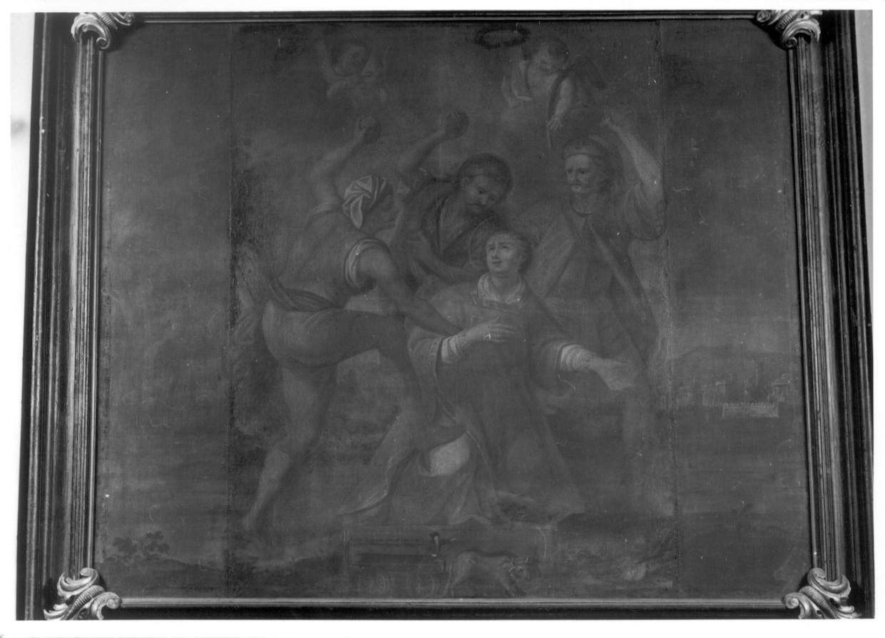 lapidazione di Santo Stefano (dipinto, opera isolata) di Grassi Tarquinio (secondo quarto sec. XVIII)