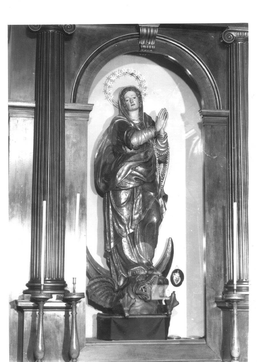 Immacolata Concezione (statua) di Turcazzani G. B (attribuito) (seconda metà sec. XVII)