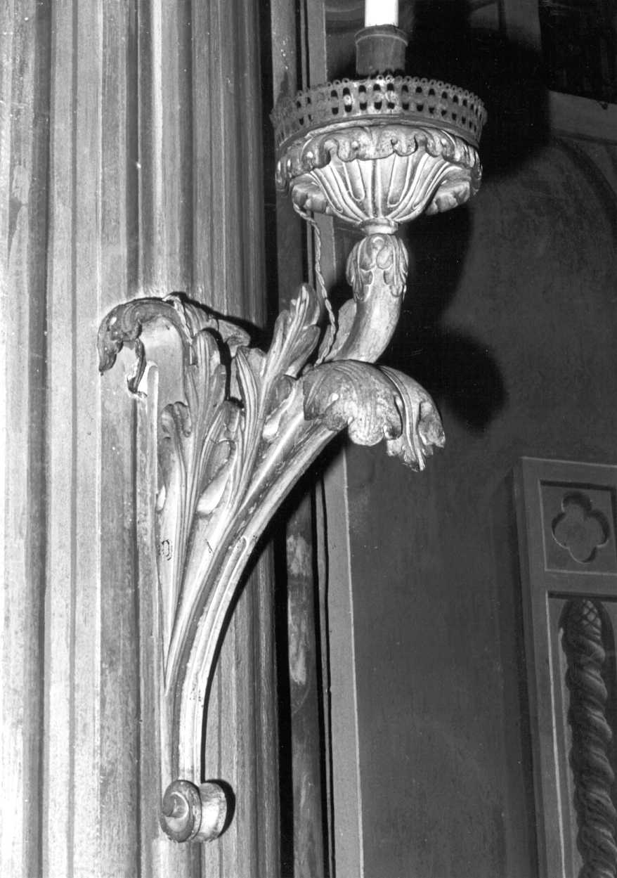 candeliere da parete, serie di Serpentiere Pietro Antonio, Vigliani Lorenzo (seconda metà, primo quarto sec. XVIII, sec. XIX)