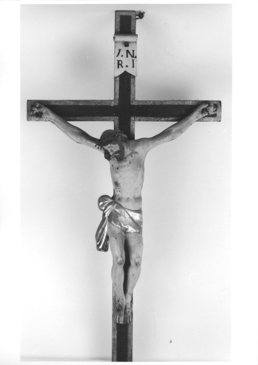 Cristo crocifisso (crocifisso, opera isolata) - ambito biellese (prima metà sec. XVIII)