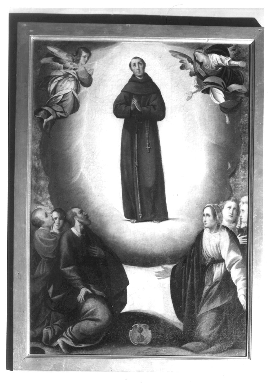 gloria di Santo francescano (dipinto, opera isolata) di Martinolio Cristoforo detto Rocca (secondo quarto sec. XVII)