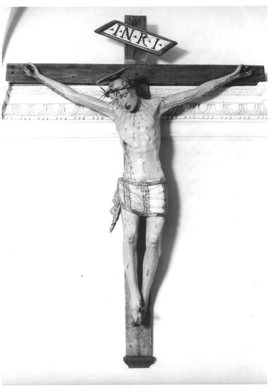 Cristo crocifisso dolente (scultura, opera isolata) - ambito lombardo (seconda metà sec. XVI)
