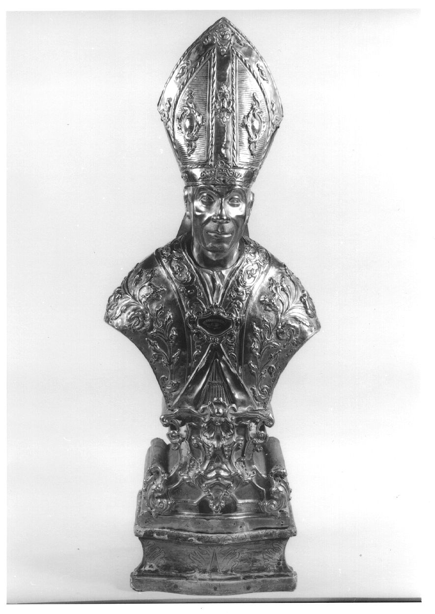 San Carlo Borromeo (reliquiario - a busto, opera isolata) - bottega lombarda (seconda metà sec. XVIII)