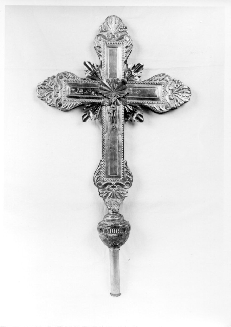 Cristo crocifisso (croce processionale, opera isolata) - ambito lombardo (primo quarto sec. XIX)