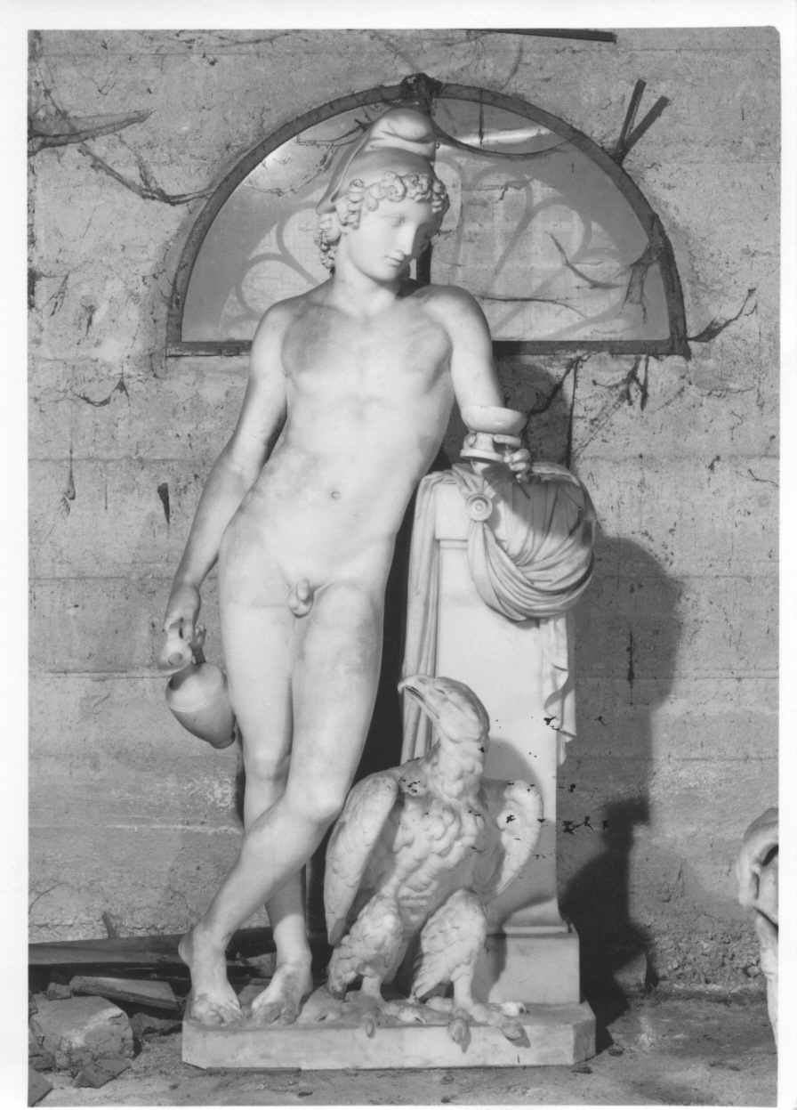 Ganimede e l'aquila di Giove (gruppo scultoreo, opera isolata) - bottega romana (seconda metà sec. XIX)