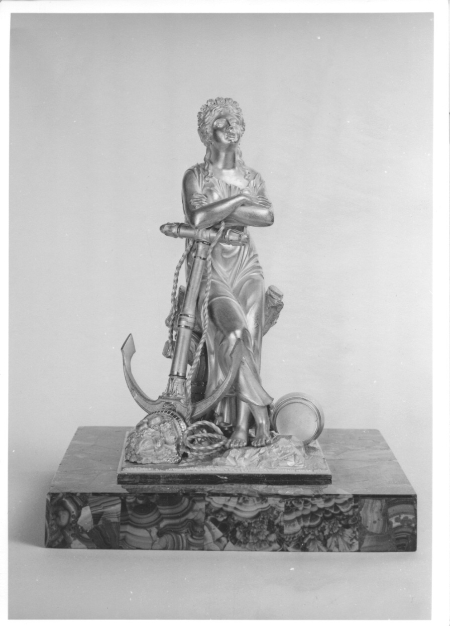 allegoria della Speranza (statuetta, opera isolata) - manifattura russa (?) (prima metà sec. XIX)