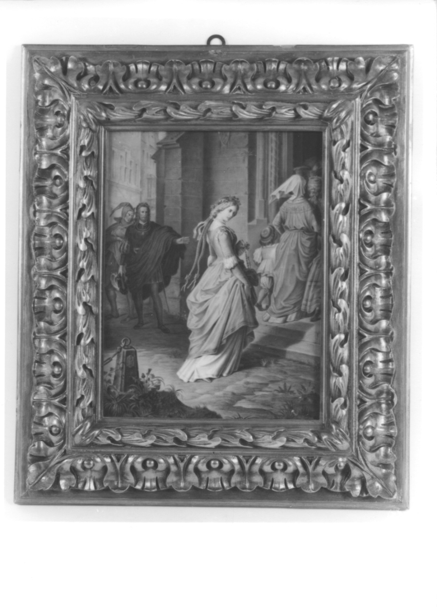 Faust e Margherita (dipinto, opera isolata) - bottega tedesca (seconda metà sec. XIX)