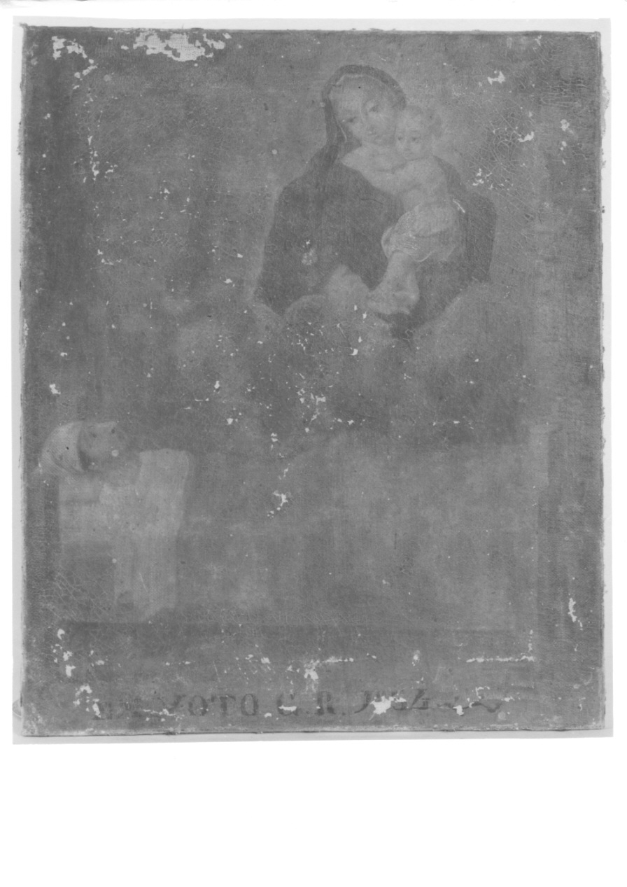 Madonna con Bambino intercede per un infermo (ex voto, opera isolata) - ambito ossolano (secondo quarto sec. XIX)