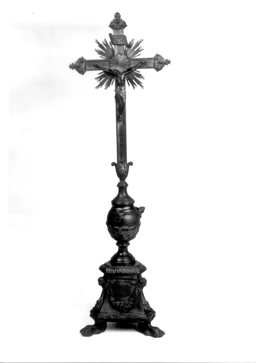Cristo crocifisso dolente (croce d'altare, opera isolata) - ambito ligure-piemontese (ultimo quarto sec. XIX)