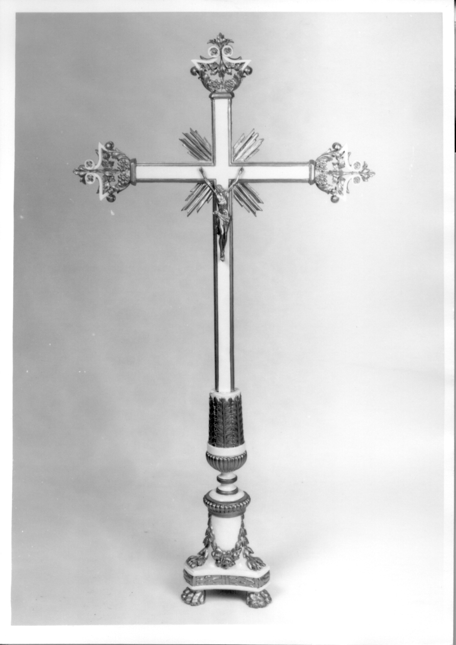 Cristo crocifisso dolente (croce d'altare, opera isolata) - ambito ligure-piemontese (prima metà sec. XIX)