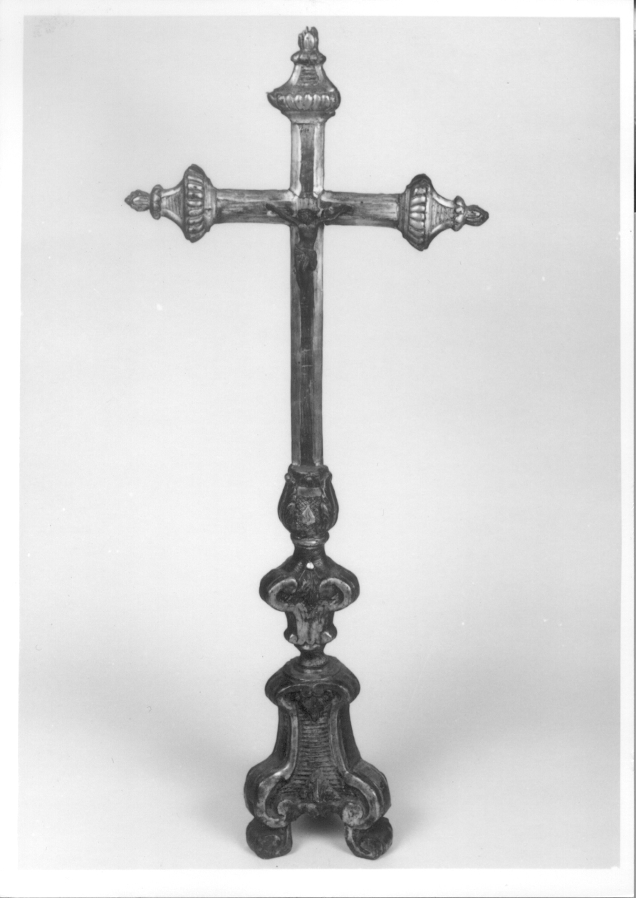 Cristo crocifisso dolente (croce d'altare, opera isolata) - ambito ligure-piemontese (ultimo quarto sec. XVIII)