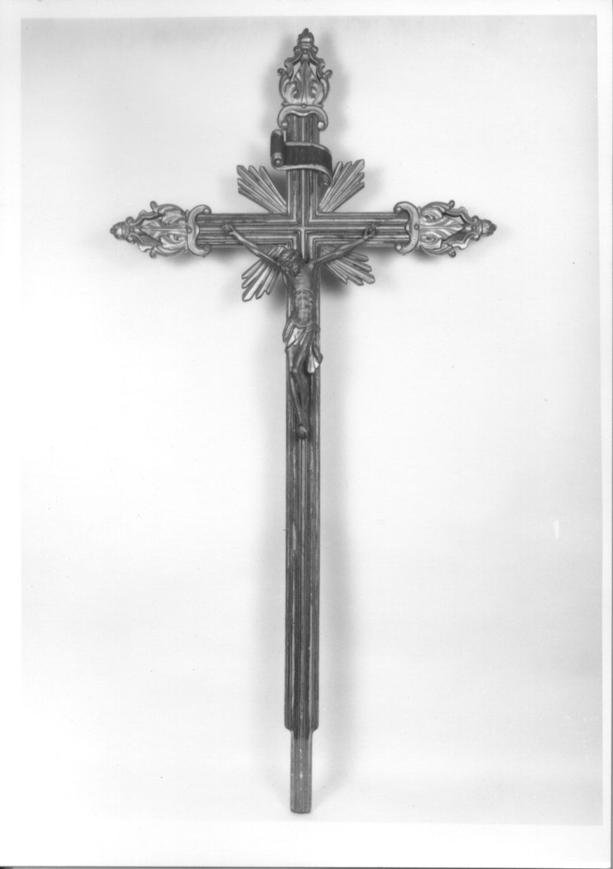 Cristo crocifisso dolente (crocifisso, opera isolata) - ambito ligure-piemontese (metà sec. XIX)