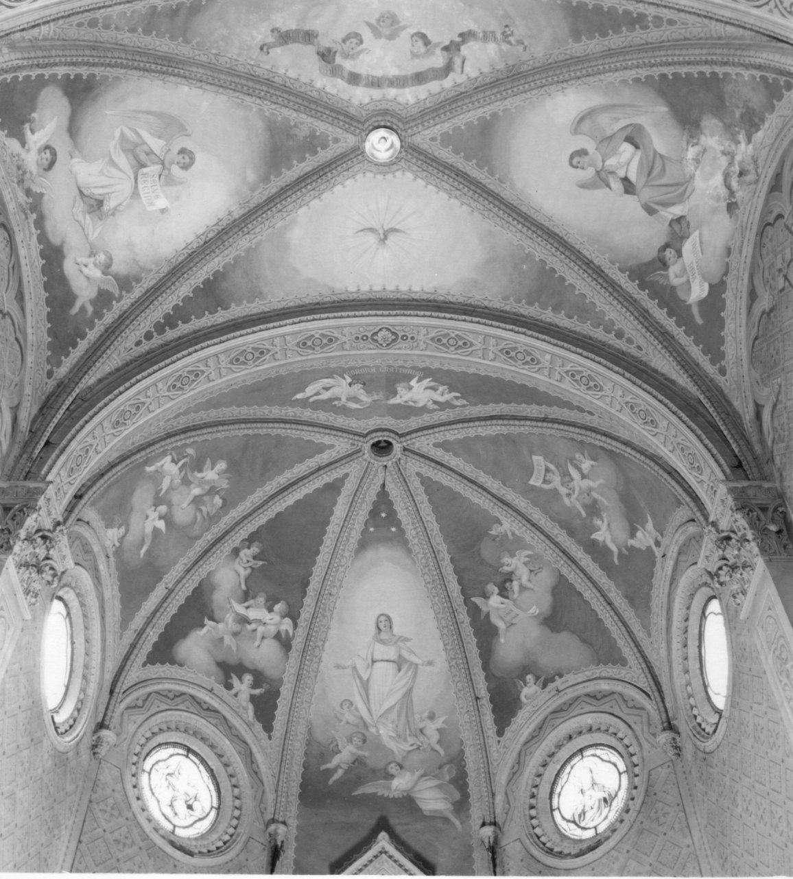 assunzione della Madonna (dipinto, elemento d'insieme) di Cainotti Luigi, Cainotti Ada, De Lorenzi Enrico (prima metà sec. XX)