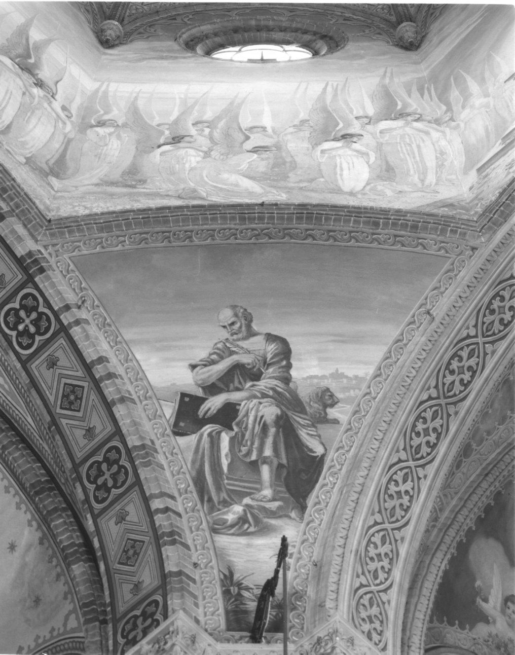 San Marco Evangelista (dipinto, elemento d'insieme) di Macciò Giovanni Battista (prima metà sec. XX)