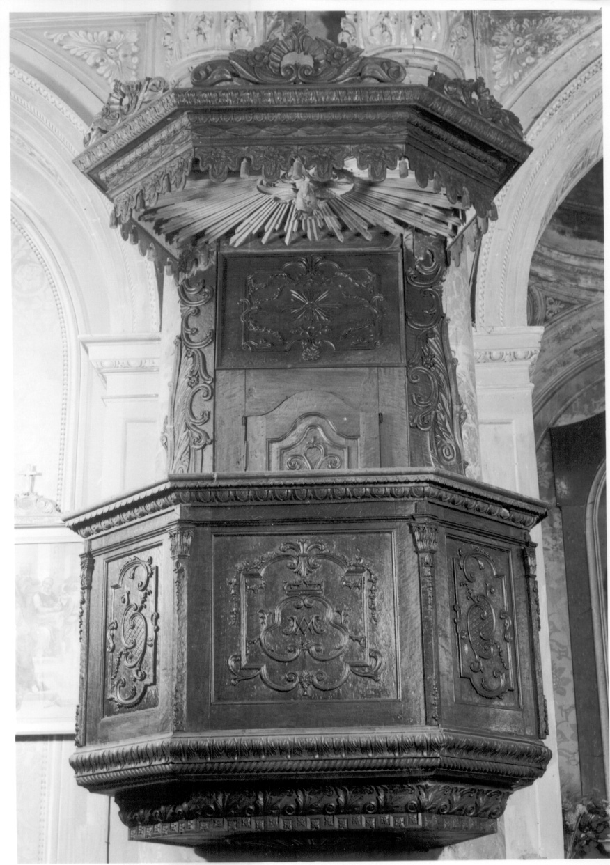 colomba dello Spirito Santo (pulpito, opera isolata) - ambito piemontese (metà, primo quarto sec. XVIII, sec. XX)