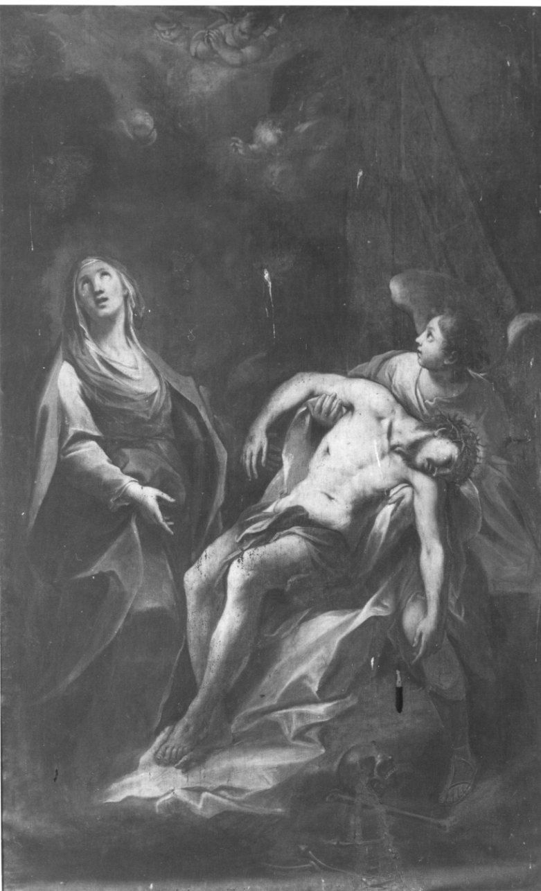 Pietà (dipinto, opera isolata) di Beaumont Claudio Francesco (scuola) (terzo quarto sec. XVIII)
