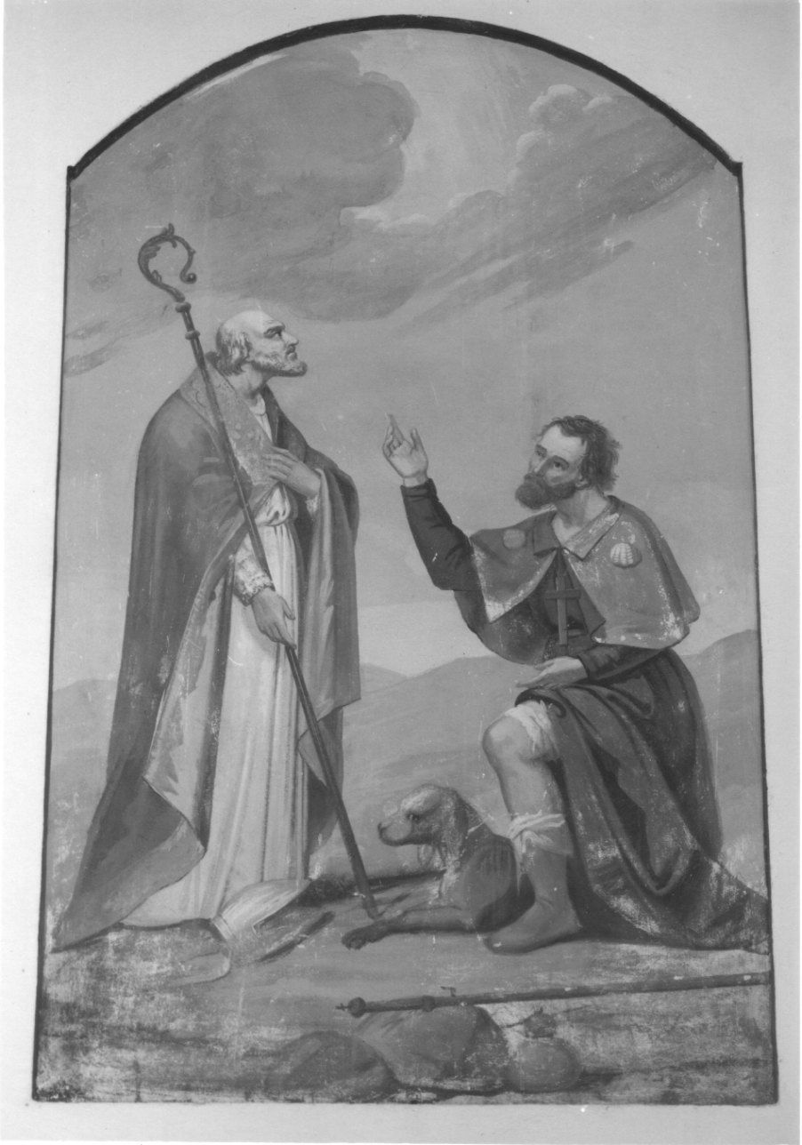 San Martino e San Rocco (dipinto, opera isolata) - ambito piemontese (seconda metà sec. XIX)