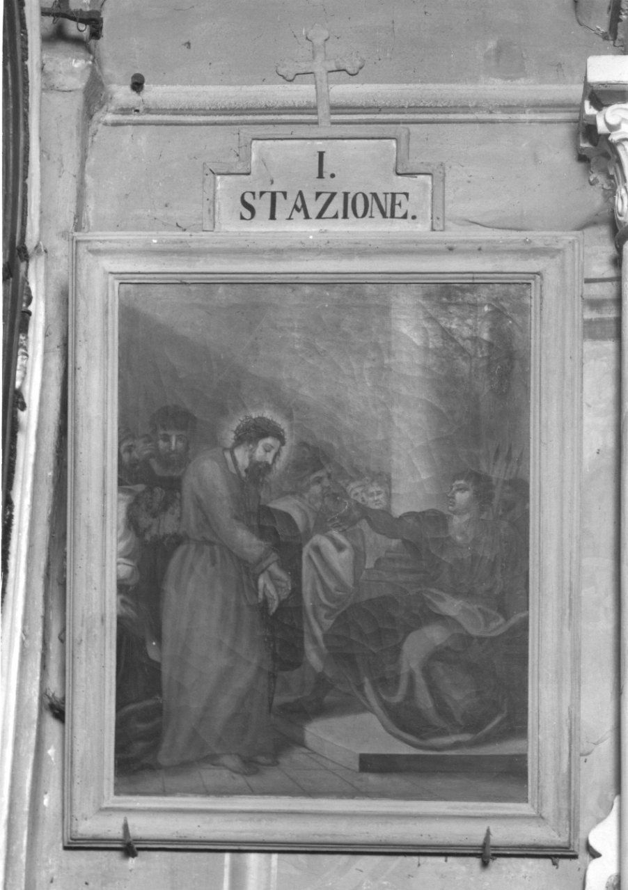 stazioni della via crucis (dipinto, ciclo) - ambito piemontese (metà sec. XIX)