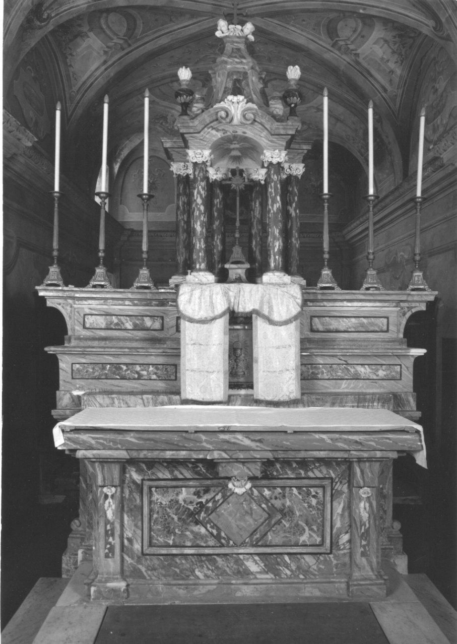 altare maggiore, opera isolata - ambito piemontese (ultimo quarto sec. XVIII)