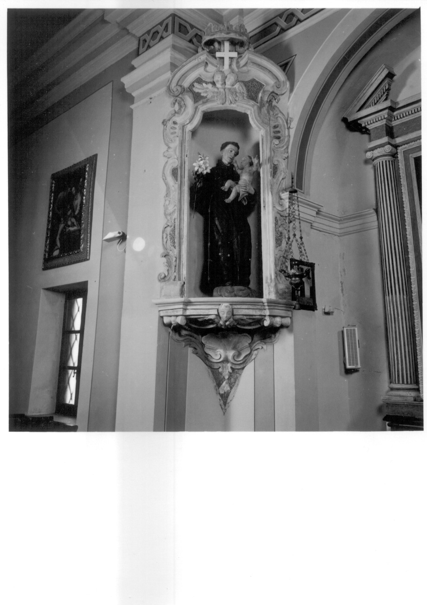 Sant'Antonio da Padova con il bambino (statua, opera isolata) - ambito piemontese (primo quarto sec. XIX)