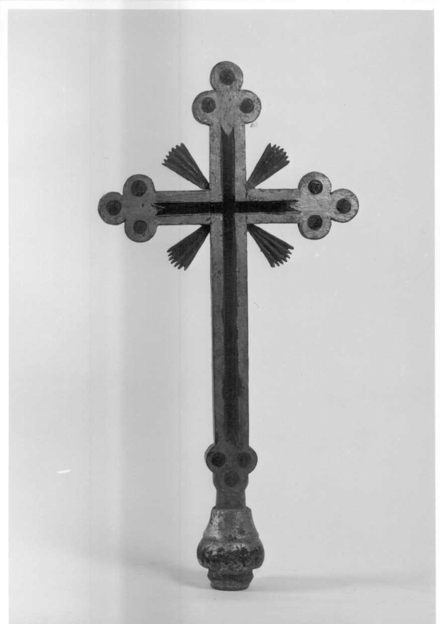 croce processionale, opera isolata - ambito piemontese (ultimo quarto sec. XVIII)