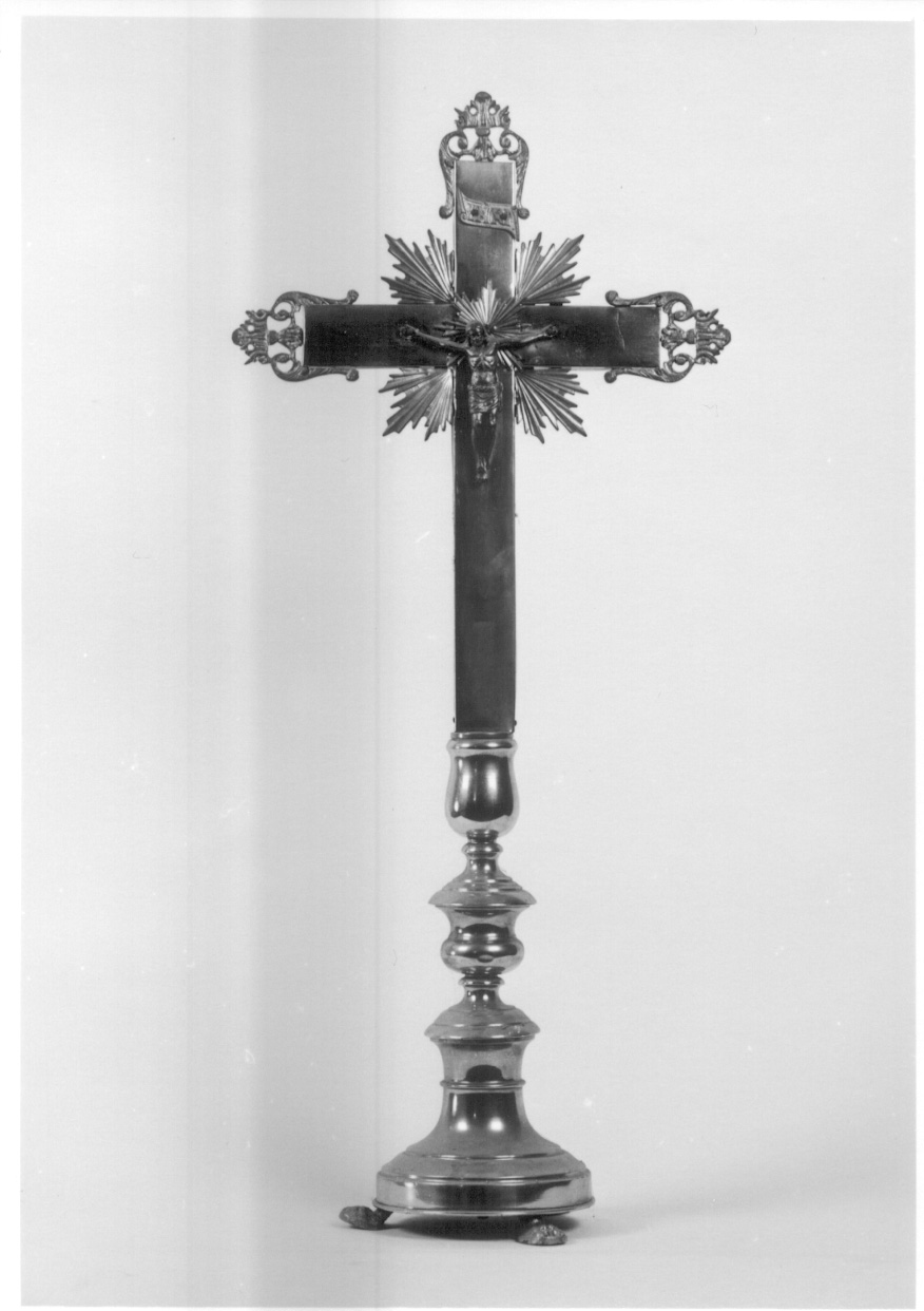 Cristo crocifisso dolente (croce d'altare, opera isolata) - ambito piemontese (ultimo quarto sec. XIX)