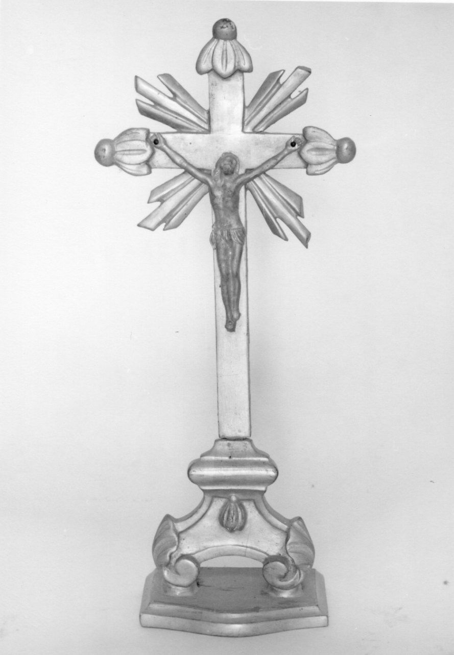 Cristo crocifisso dolente (croce d'altare, opera isolata) - ambito piemontese (seconda metà sec. XIX)