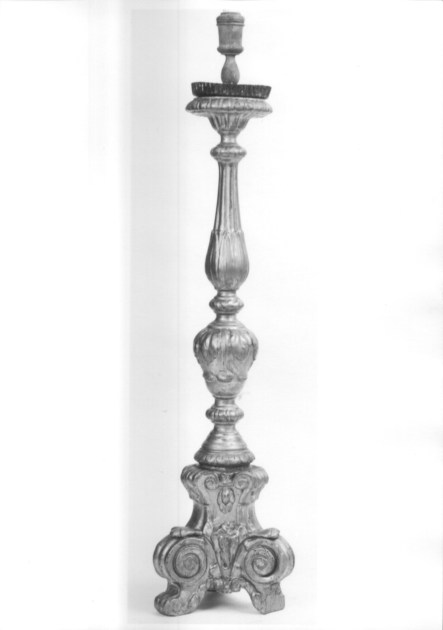 candelabro, serie - ambito piemontese (prima metà sec. XVIII)