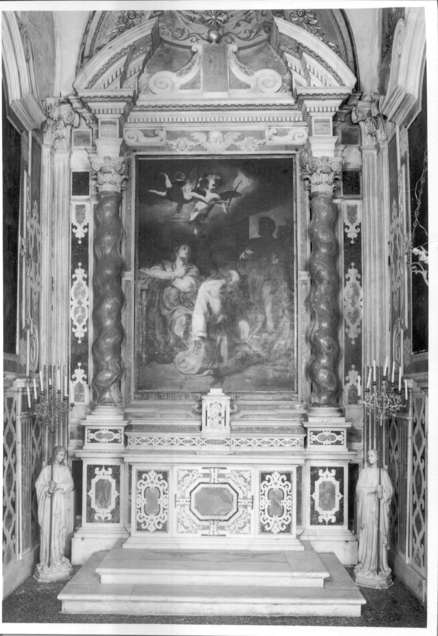 Altare dei SS. Giovanni e Paolo (altare, opera isolata) - ambito ligure-piemontese (ultimo quarto sec. XVII)