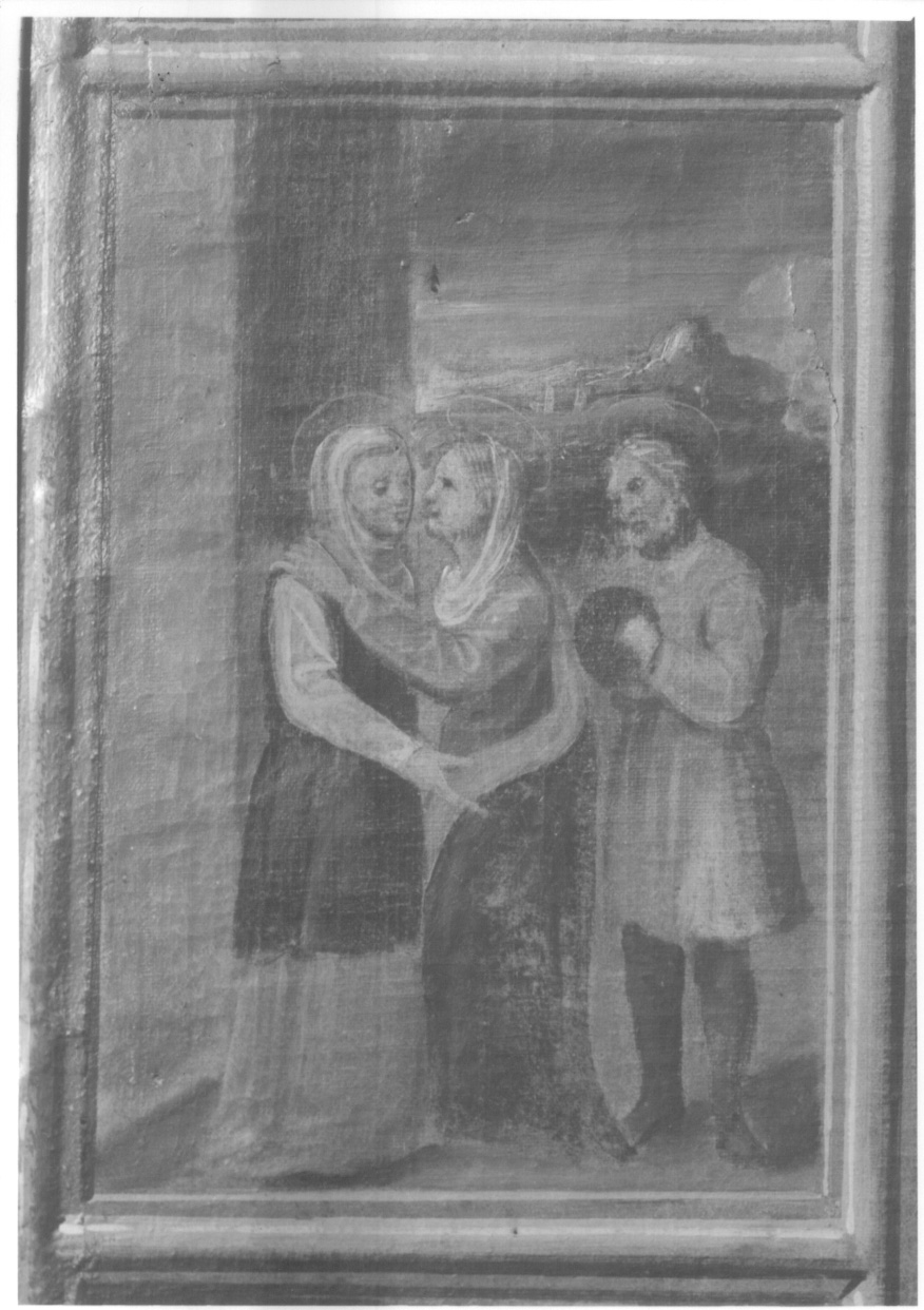 Visitazione (dipinto, elemento d'insieme) di Caccia Guglielmo detto Moncalvo (bottega) (primo quarto sec. XVII)