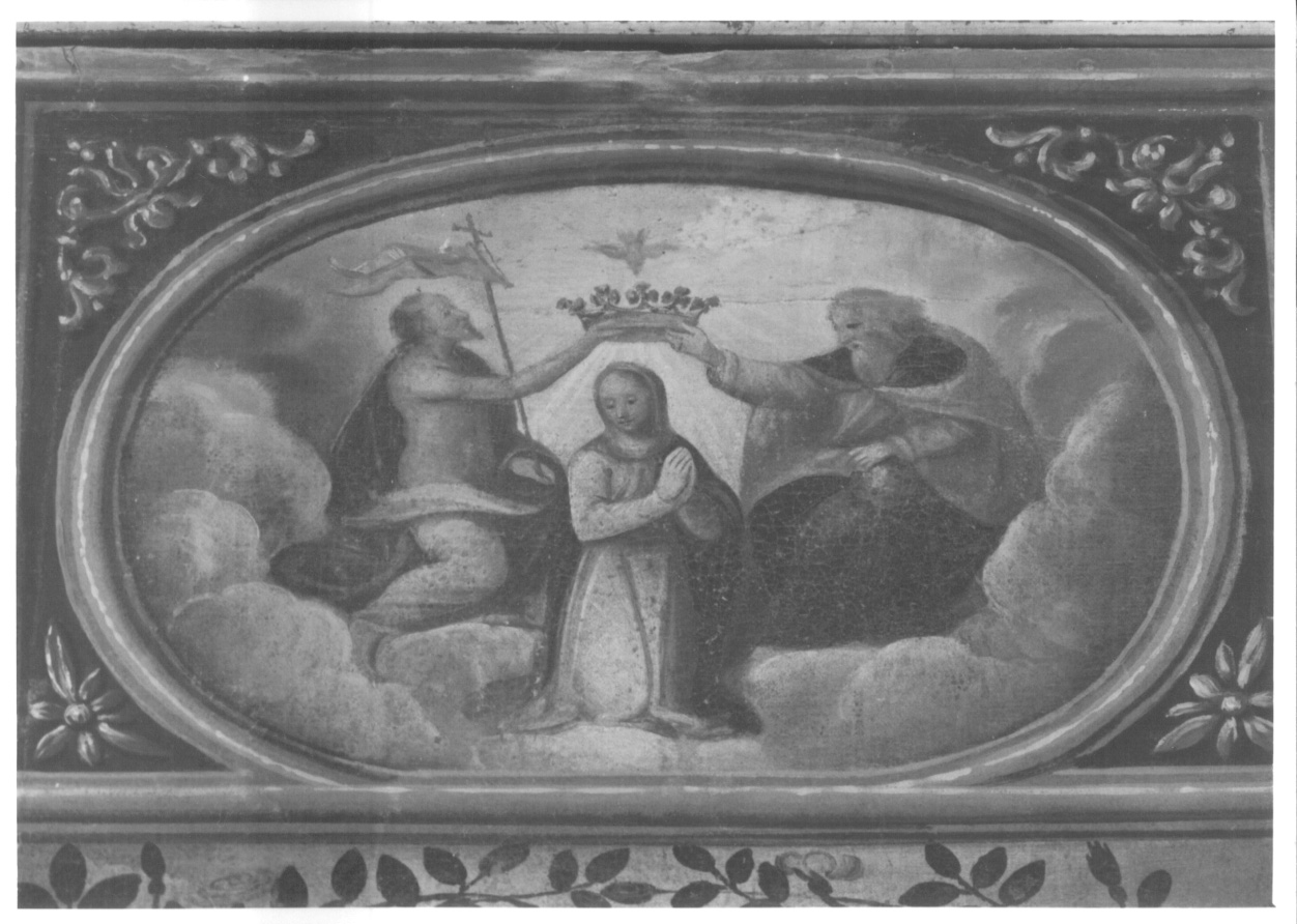incoronazione di Maria Vergine (dipinto, elemento d'insieme) di Caccia Guglielmo detto Moncalvo (bottega) (primo quarto sec. XVII)