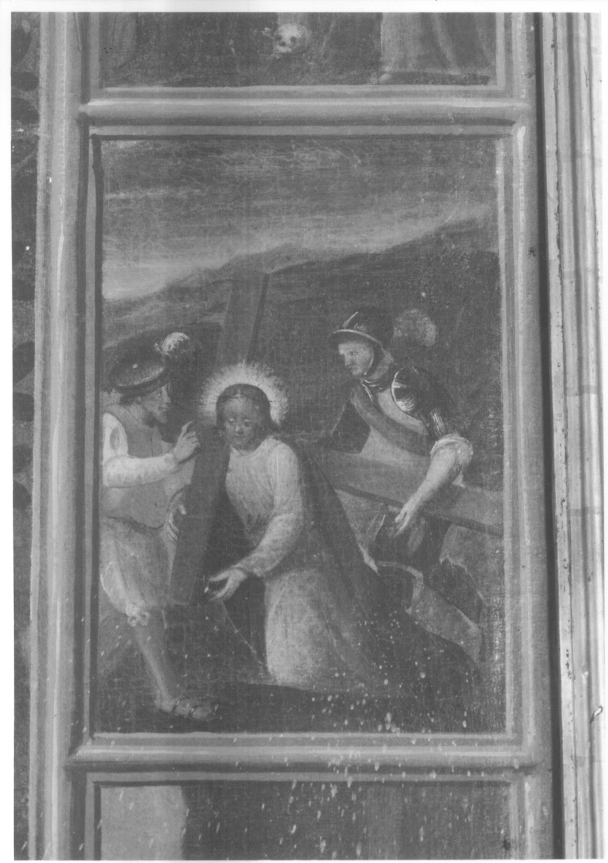 salita di Cristo al monte Calvario (dipinto, elemento d'insieme) di Caccia Guglielmo detto Moncalvo (bottega) (primo quarto sec. XVII)