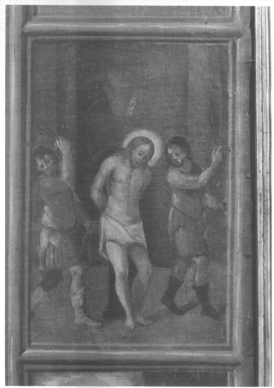 flagellazione di Cristo (dipinto, elemento d'insieme) di Caccia Guglielmo detto Moncalvo (bottega) (primo quarto sec. XVII)