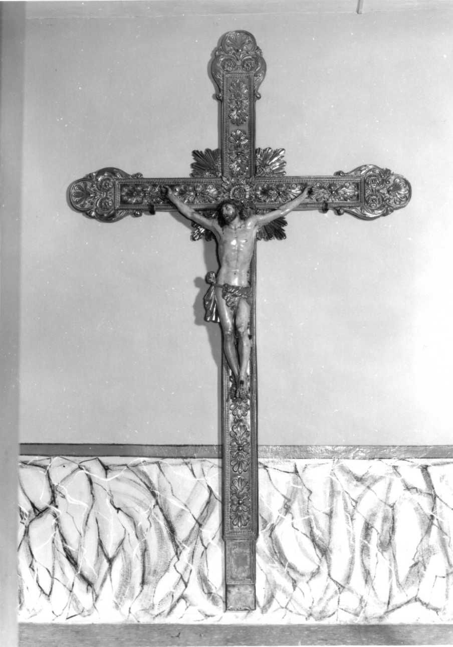 Cristo crocifisso dolente (croce processionale, opera isolata) - ambito piemontese (seconda metà, metà sec. XVIII, sec. XIX)