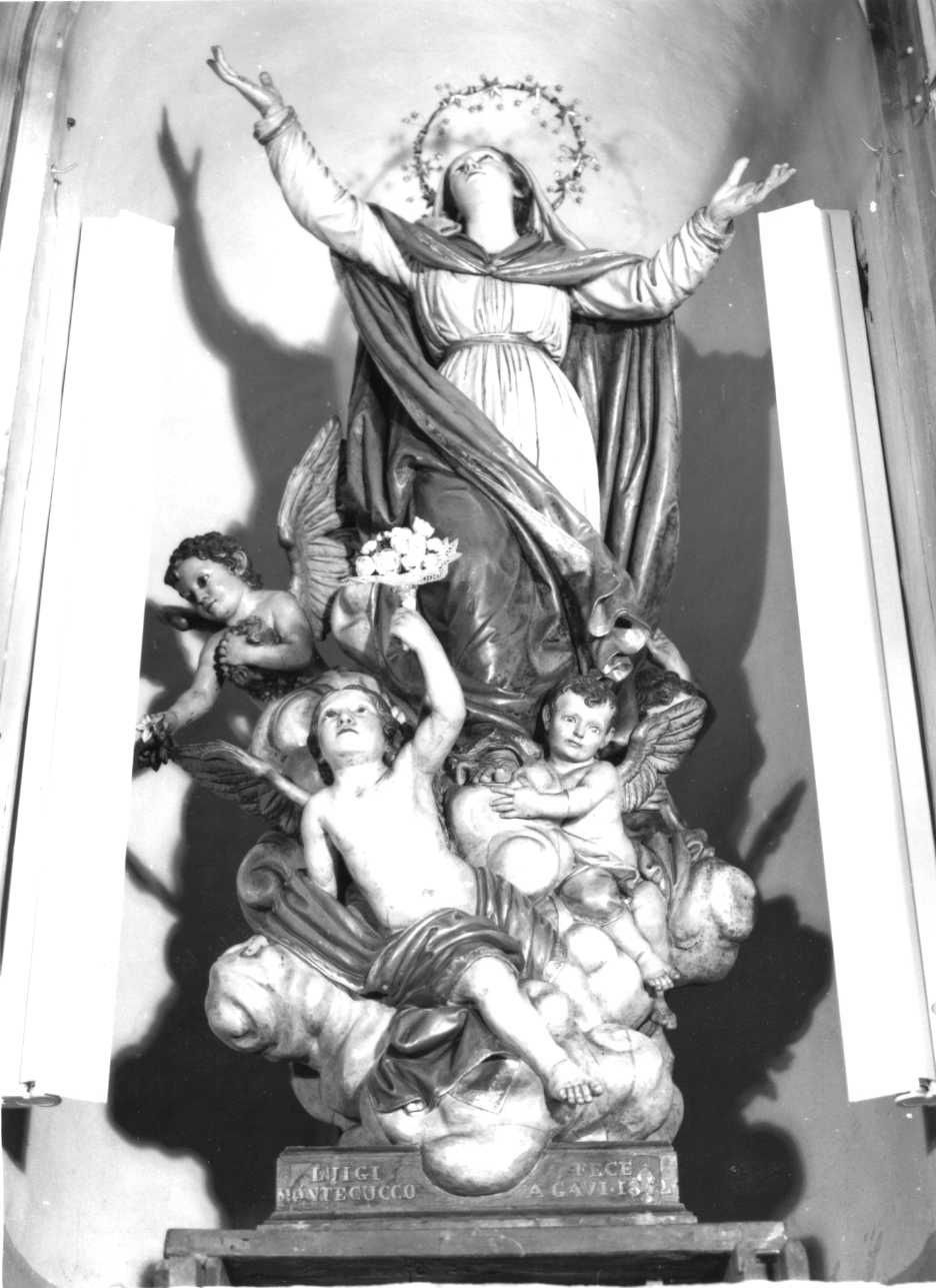 assunzione della Madonna (statua processionale, opera isolata) di Montecucco Luigi (metà sec. XIX)