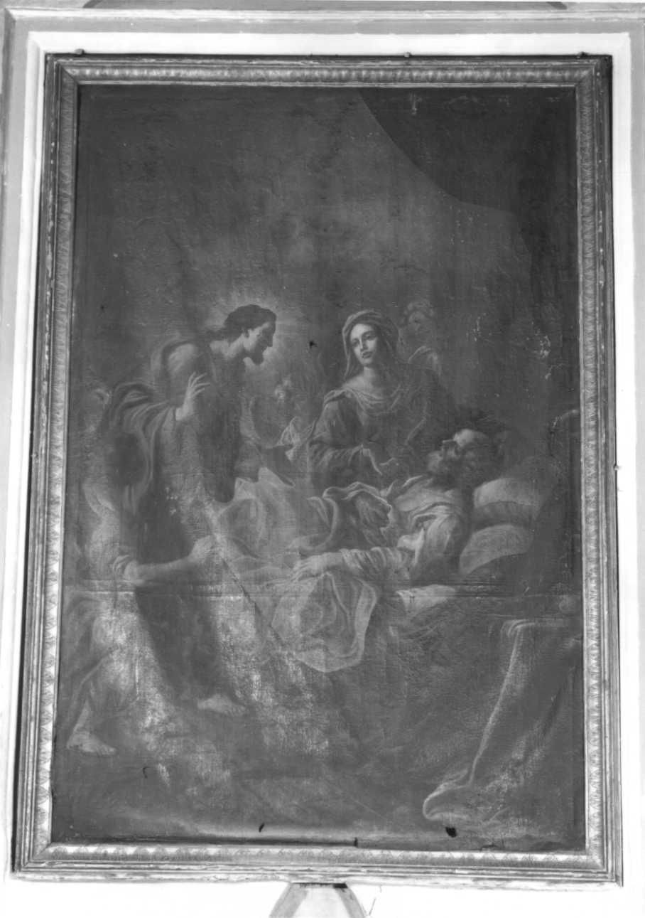 morte di San Giuseppe (dipinto, opera isolata) - ambito lombardo (seconda metà sec. XVIII)