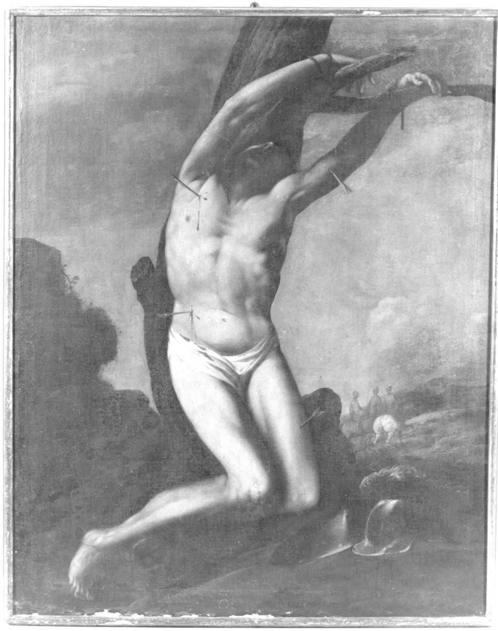 martirio di San Sebastiano (dipinto, opera isolata) - ambito napoletano (sec. XVIII)