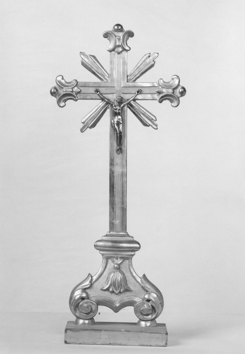 Cristo crocifisso dolente (croce d'altare, opera isolata) - ambito piemontese (metà sec. XIX)