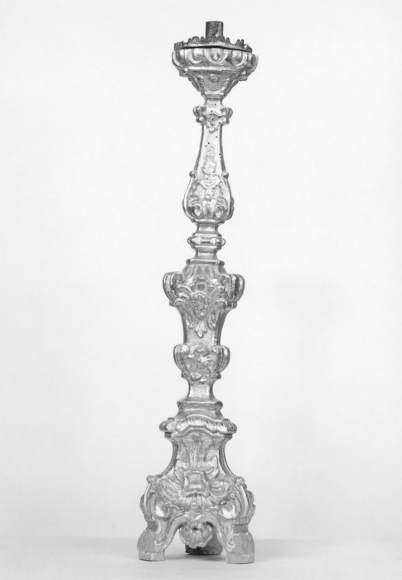 candelabro, serie - ambito piemontese (primo quarto sec. XVIII)