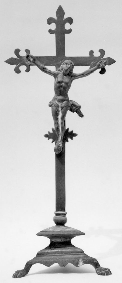 Cristo crocifisso dolente (croce d'altare, opera isolata) - ambito piemontese (fine sec. XIX)