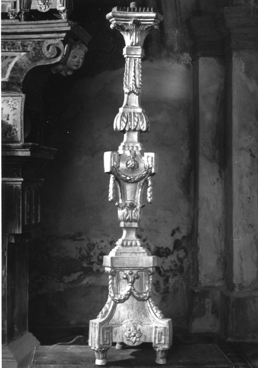 candelabro, serie - ambito piemontese (ultimo quarto sec. XVIII)