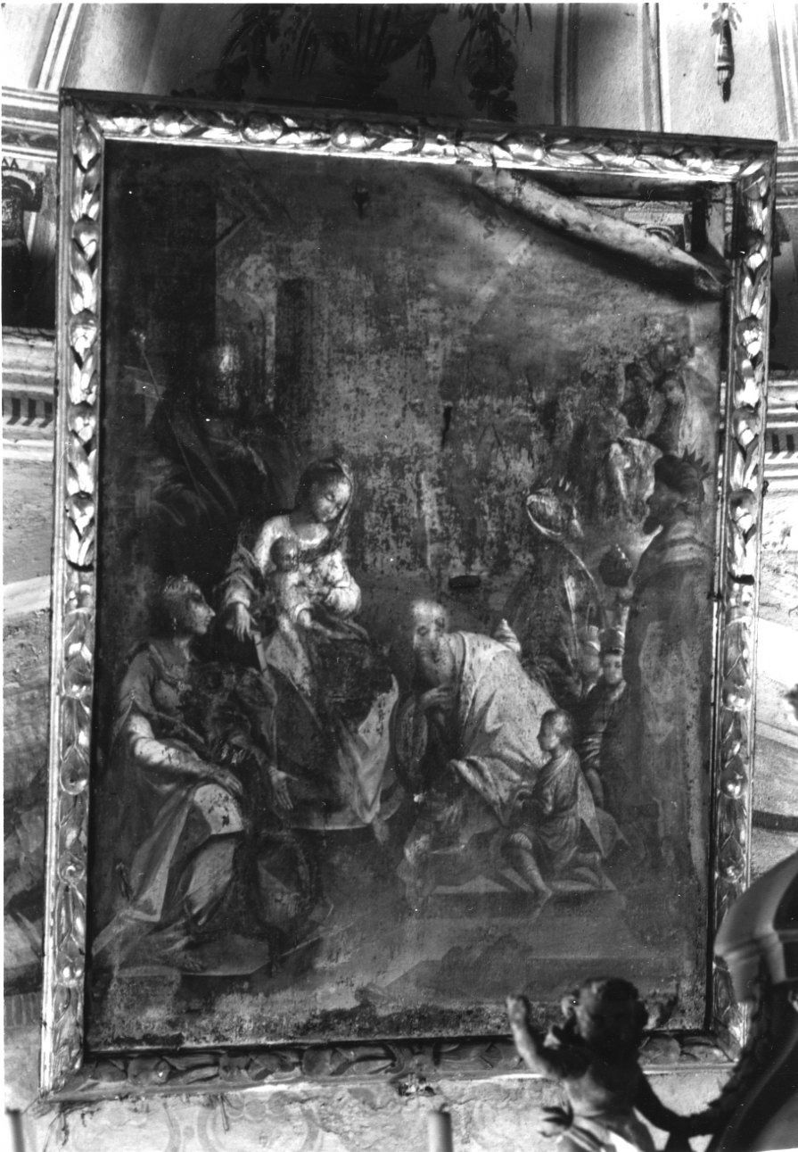 adorazione dei Re Magi (dipinto, opera isolata) - ambito ligure-piemontese (seconda metà sec. XVII)