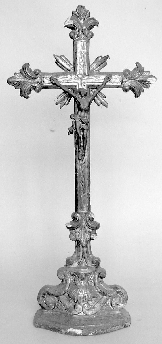 CRISTO CROCIFISSO (croce d'altare, opera isolata) - ambito piemontese (sec. XVIII)