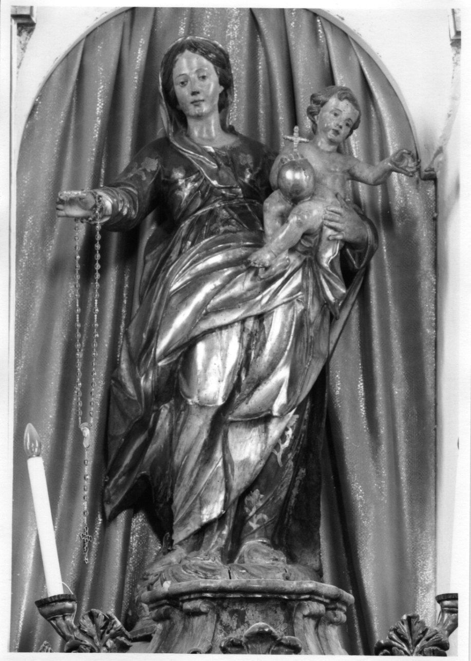 MADONNA CON BAMBINO (statua, opera isolata) - bottega piemontese (seconda metà sec. XVIII)