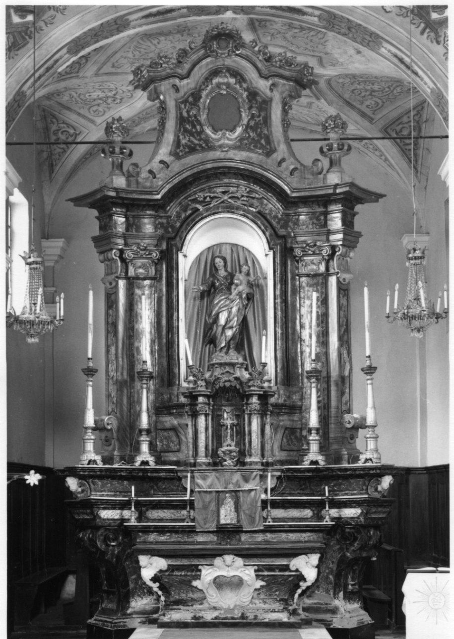 altare maggiore, opera isolata - produzione piemontese (seconda metà sec. XVIII)